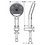 Immagine di Hansgrohe RAINFINITY set supporto doccia 130, 3 jet, con flessibile doccia 160 cm, finitura cromo 26851000