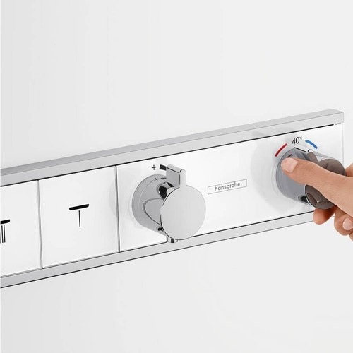 Immagine di Hansgrohe RAINSELECT miscelatore termostatico ad incasso, per 4 utenze, finitura cromo 15357000