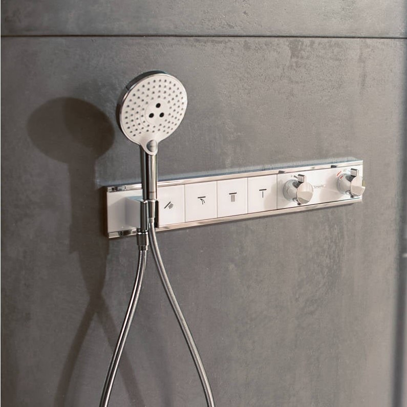 Immagine di Hansgrohe RAINSELECT miscelatore termostatico ad incasso, per 4 utenze, finitura cromo 15357000