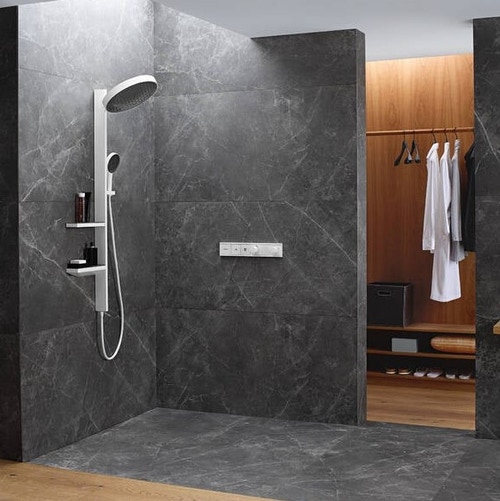 Immagine di Hansgrohe RAINSELECT miscelatore termostatico ad incasso, 2 utenze, finitura cromo 15380000