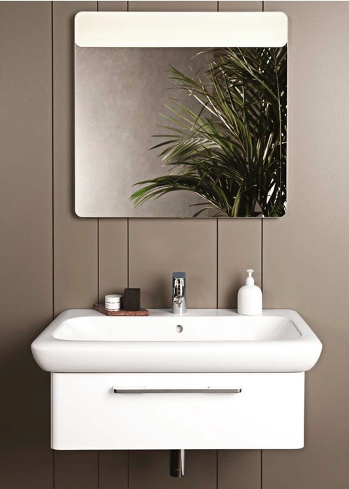 Specchio con illuminazione integrata bagno rettangolare Fast L 100 x H 70  cm