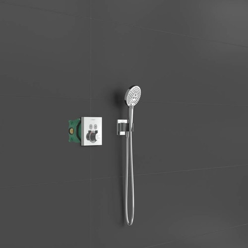 Immagine di Hansgrohe RAINDANCE E sistema doccia 300, 1 jet, con ShowerSelect Square, finitura cromo 27952000