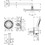 Immagine di Hansgrohe RAINDANCE S sistema doccia 240, 1 jet, PowderRain, con ShowerSelect S, finitura cromo 27951000