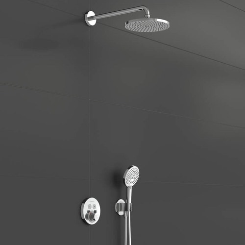 Immagine di Hansgrohe RAINDANCE S sistema doccia 240, 1 jet, PowderRain, con ShowerSelect S, finitura cromo 27951000