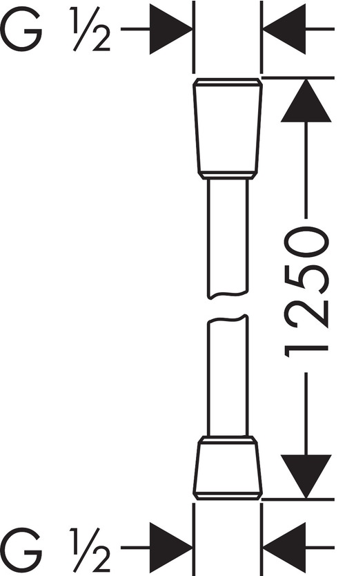 Immagine di Hansgrohe CROMA sistema doccia 280, 1 jet, con Ecostat S, finitura cromo 27954000