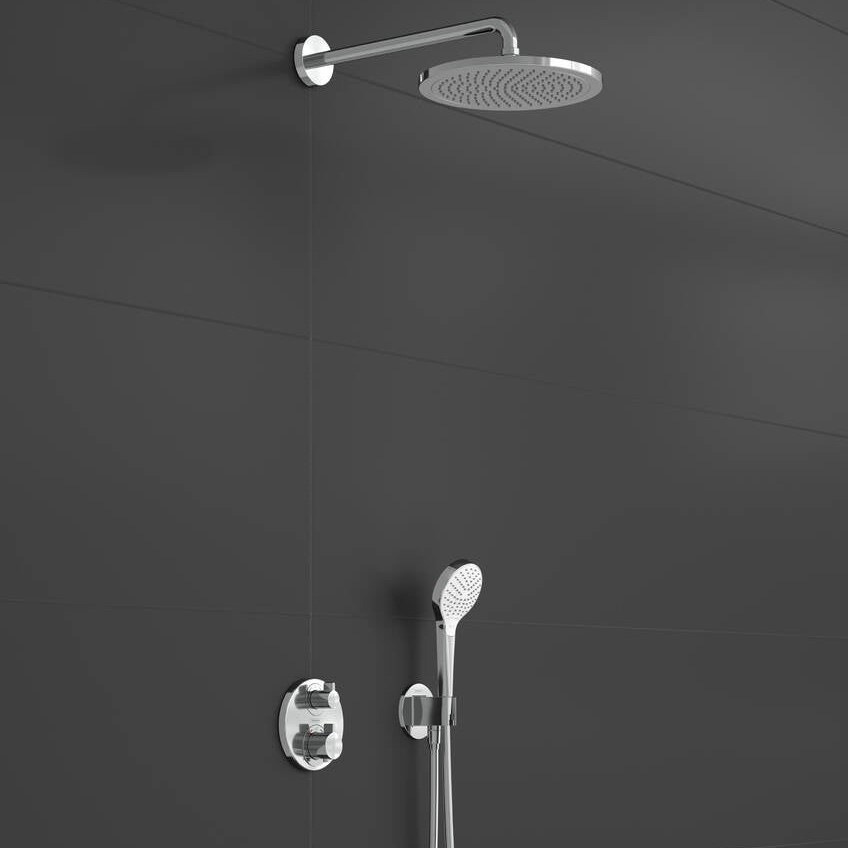 Immagine di Hansgrohe CROMA sistema doccia 280, 1 jet, con Ecostat S, finitura cromo 27954000