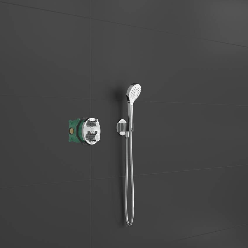 Immagine di Hansgrohe CROMA sistema doccia 280, 1 jet, con Ecostat S, finitura cromo 27954000