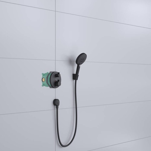 Immagine di Hansgrohe CROMA sistema doccia 280, 1 jet, con Ecostat S, colore nero finitura opaco 27961670