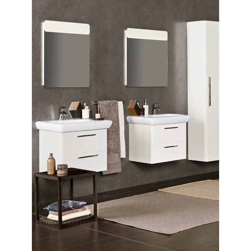 Immagine di Pozzi Ginori Fast lavabo asimmetrico 70 destro, bianco  78070000