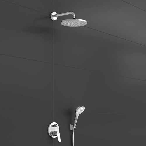 Immagine di Hansgrohe CROMETTA S sistema doccia 240, 1 jet, con miscelatore monocomando, finitura cromo 27958000