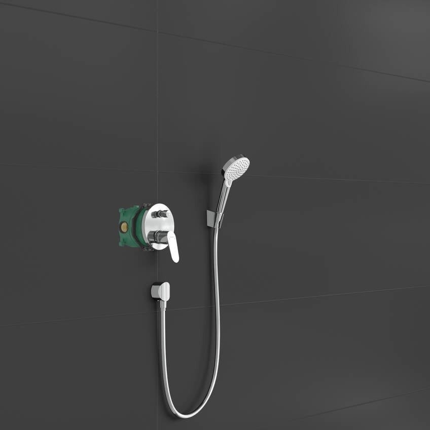 Immagine di Hansgrohe CROMETTA S sistema doccia 240, 1 jet, con miscelatore monocomando, finitura cromo 27958000