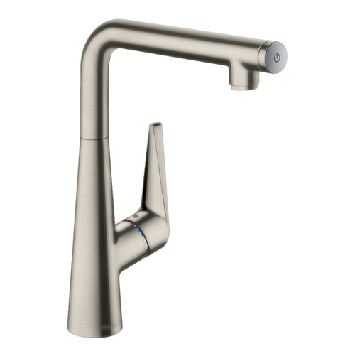 Immagine di Hansgrohe TALIS SELCET S miscelatore cucina monocomando 300, finitura acciaio inox 72820800