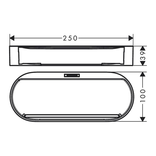 Immagine di Hansgrohe WALLSTORIS cestino, colore bianco finitura opaco 27913700