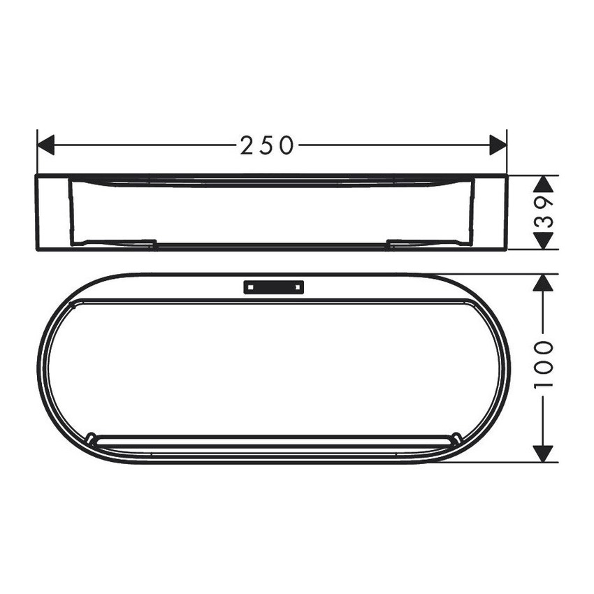 Immagine di Hansgrohe WALLSTORIS cestino, colore bianco finitura opaco 27913700