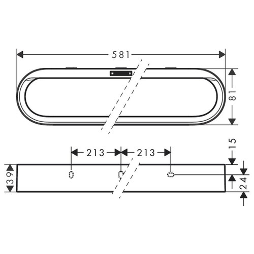 Immagine di Hansgrohe WALLSTORIS porta asciugamani, colore bianco finitura opaco 27926700