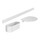 Hansgrohe WALLSTORIS pacchetto vasca con barra a parete, mensola e cestino profondo, colore bianco finitura opaco 27966700