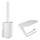 Hansgrohe WALLSTORIS pacchetto toilette con porta rotolo e contenitore per spazzola WC, colore bianco finitura opaco 27969700