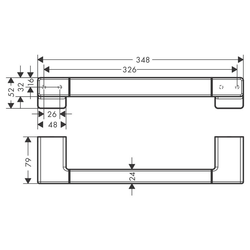 Immagine di Hansgrohe ADDSTORIS maniglia, finitura cromo 41744000