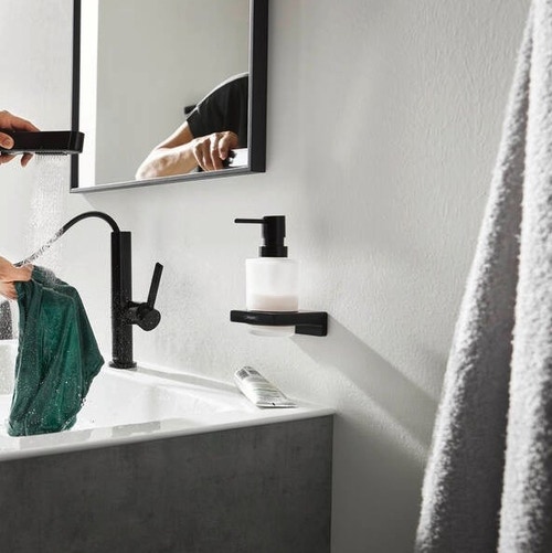 Immagine di Hansgrohe ADDSTORIS distributore di sapone liquido, finitura cromo 41745000