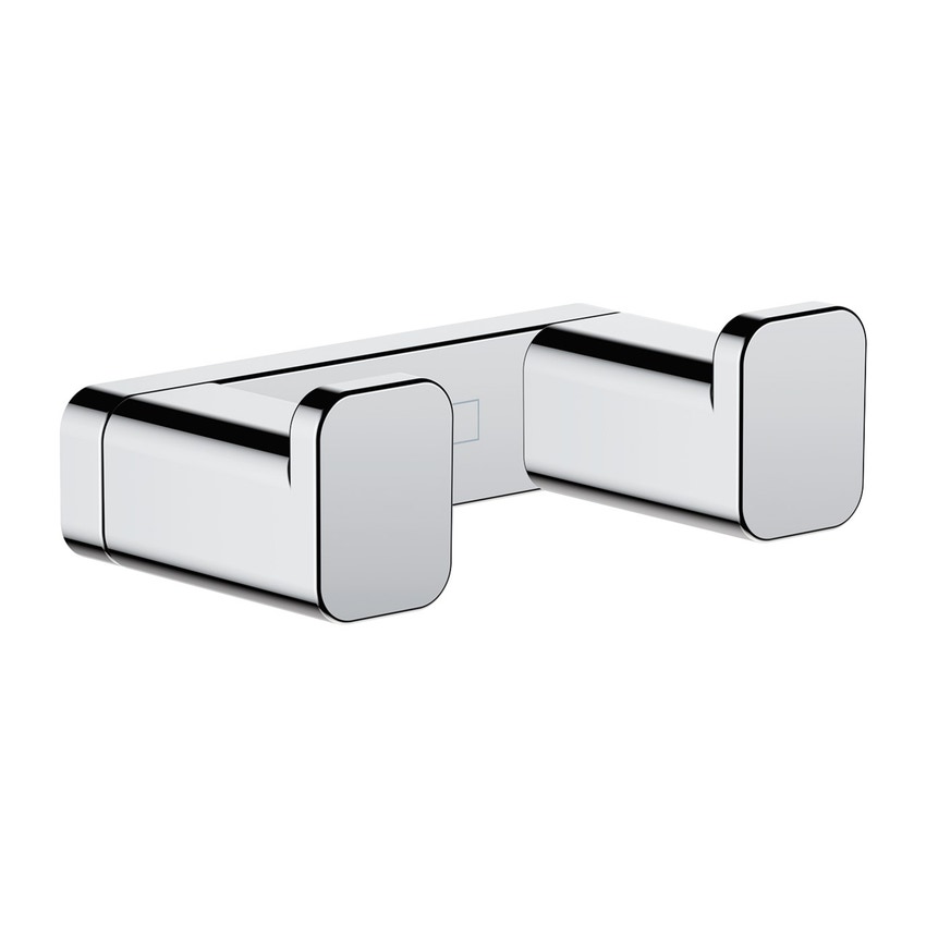 Immagine di Hansgrohe ADDSTORIS gancio porta asciugamani doppio, finitura cromo 41755000