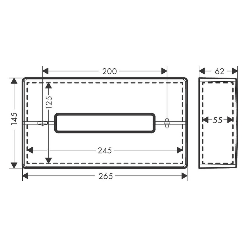 Immagine di Hansgrohe ADDSTORIS dispenser di salviette, finitura cromo 41774000
