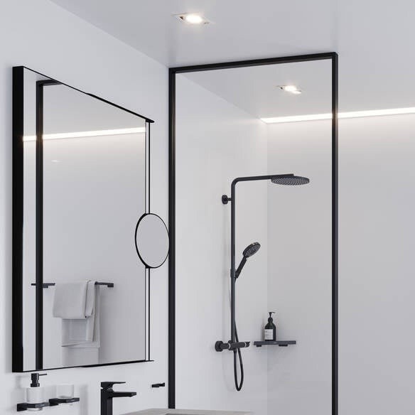 Addstoris Hansgrohe Specchio ingranditore con luce led