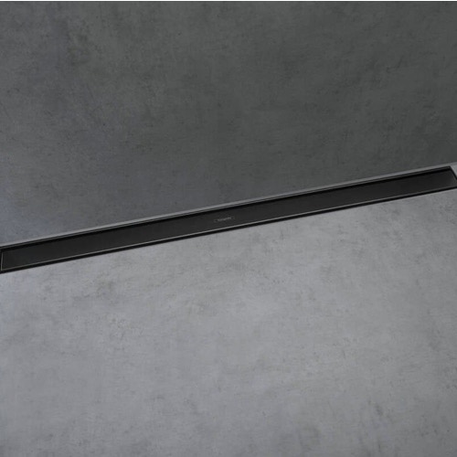 Immagine di Hansgrohe RAINDRAIN MATCH canalina doccia lineare 100 cm, con cornice ad altezza regolabile, finitura cromo 56041000