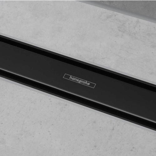 Immagine di Hansgrohe RAINDRAIN MATCH canalina doccia lineare 100 cm, con cornice ad altezza regolabile, finitura cromo 56041000