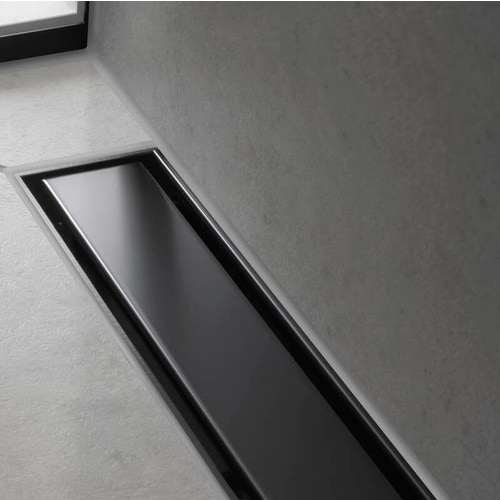 Immagine di Hansgrohe RAINDRAIN MATCH canalina doccia lineare 100 cm, con cornice ad altezza regolabile, finitura cromo 56041000