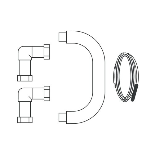 Immagine di Vaillant Set idraulico per 2 VFK 135/3 D tetto inclinato 0010033838