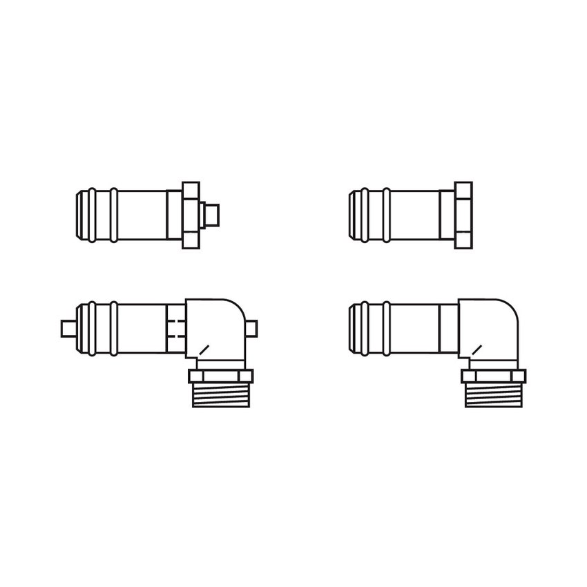 Immagine di Vaillant Set idraulico VFK nel tetto, facciata e aumento inclinazione, per connettere un campo di collettori a tubazione 0010033809