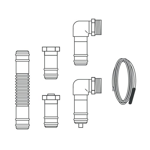 Immagine di Vaillant Set idraulico per 2 VFK 135/3 VD / 140/3 VD tetto inclinato e piano, per tubazione gemellata DN 10 0010033823