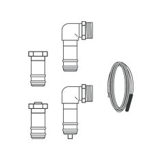 Immagine di Vaillant Set connessione idraulica VFK 135/3 VD / 140/3 VD, per connettere un campo di collettori con tubazione DN 15 (solo per sistemi con auroFLOW plus) 0010033828