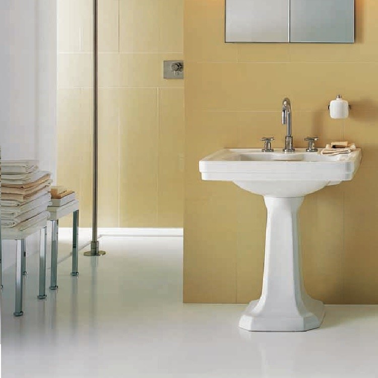 Immagine di Pozzi Ginori Montebianco lavabo 64 a 3 fori, bianco 07021000
