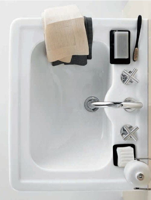 Immagine di Pozzi Ginori Montebianco lavabo 64 a 3 fori, bianco 07021000