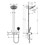 Immagine di Hansgrohe PULSIFY showerpipe 260, 2 jet, con ShowerTablet select 400, finitura cromo 24240000