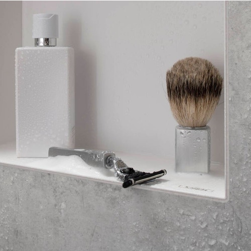 Immagine di Hansgrohe XTRASTORIS ORIGINAL nicchia ad incasso con cornice integrata L.15 H.30 P.10 cm, colore bianco finitura opaco 56057700