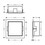 Immagine di Hansgrohe XTRASTORIS MINIMALISTIC nicchia ad incasso senza cornice L.30 H.30 P.14 cm, colore bianco finitura opaco 56079700