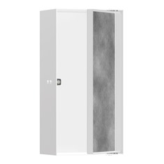 Immagine di Hansgrohe XTRASTORIS ROCK nicchia ad incasso con porta, piastrellabile, L.15 H.30 P.10 cm, colore bianco finitura opaco 56082700