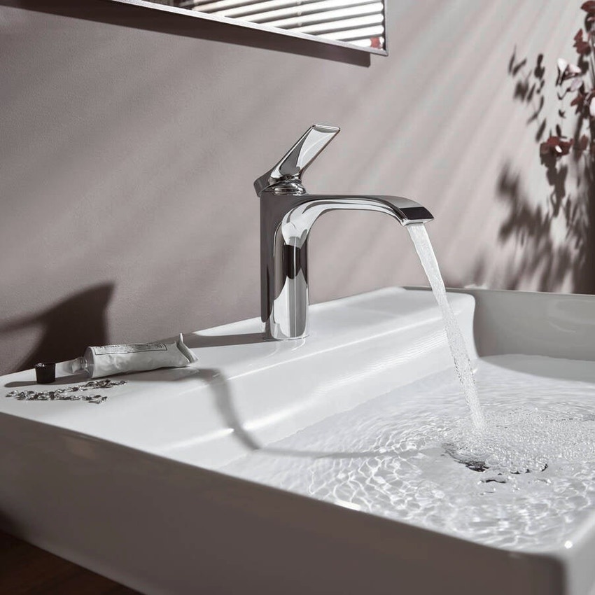 Immagine di Hansgrohe VIVENIS miscelatore monocomando lavabo 110, senza salterello, finitura cromo 75022000