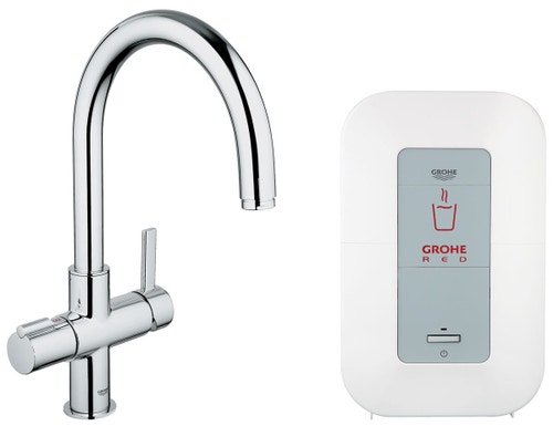 Immagine di Grohe Red Miscelatore Monocomando per Lavello con Sistema di acqua Bollente Istantanea 30083000