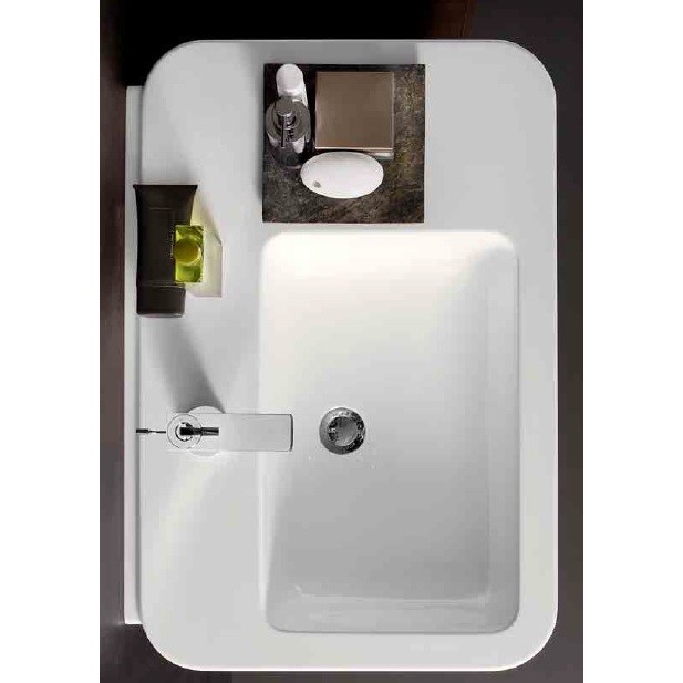 Immagine di Pozzi Ginori Easy.02 lavabo asimmetrico 80 destro, bianco 42080000