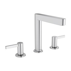 Immagine di Hansgrohe FINORIS rubinetteria 3 fori lavabo 160, con piletta push-open, finitura cromo 76034000