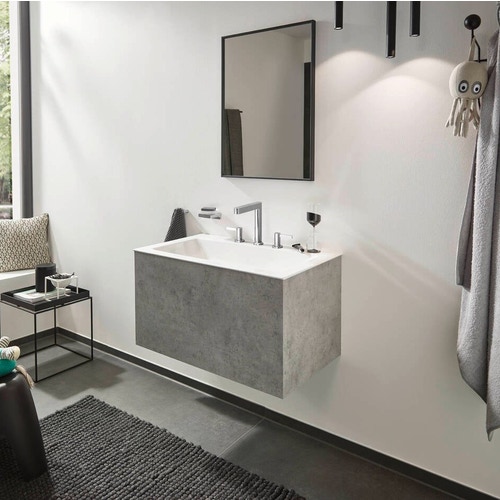 Immagine di Hansgrohe FINORIS rubinetteria 3 fori lavabo 160, con piletta push-open, finitura cromo 76034000