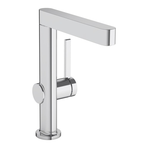 Immagine di Hansgrohe FINORIS miscelatore monocomando lavabo 230, con bocca erogazione girevole e piletta push-open, finitura cromo 76060000