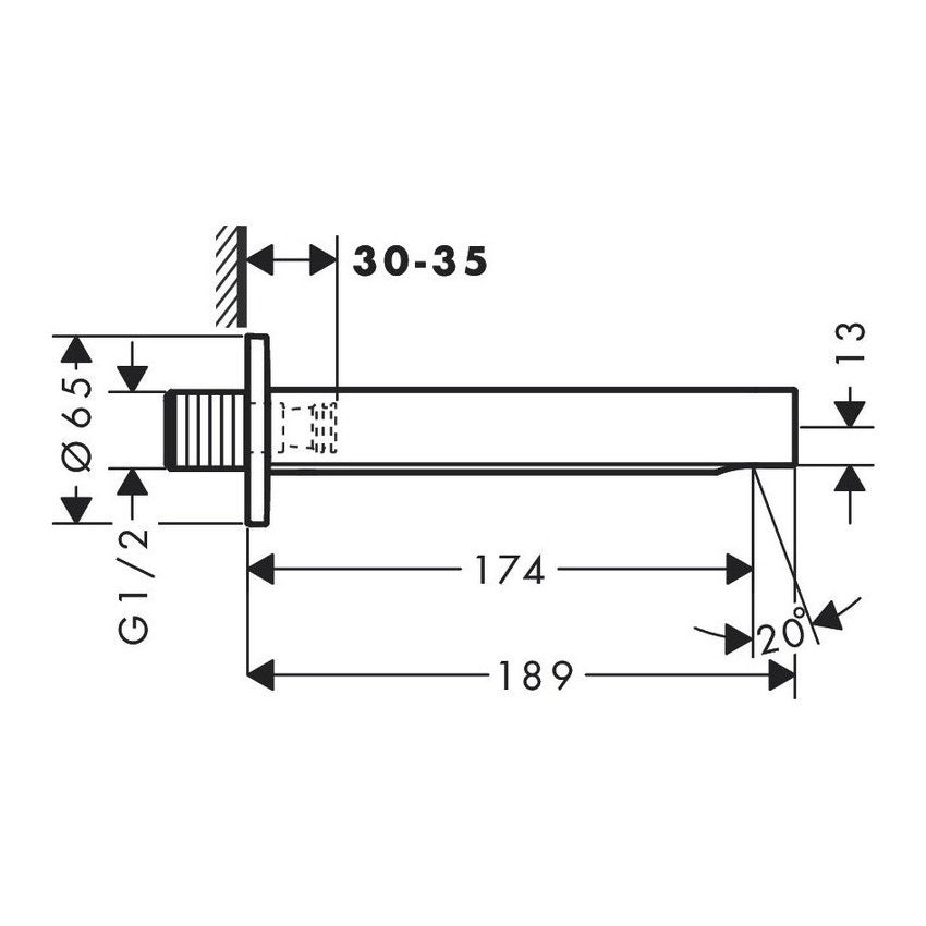 Immagine di Hansgrohe FINORIS bocca d'erogazione, finitura cromo 76410000