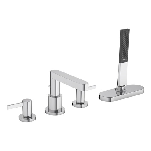 Immagine di Hansgrohe FINORIS rubinetteria 4 fori, bordo vasca, con sBox, finitura cromo 76444000