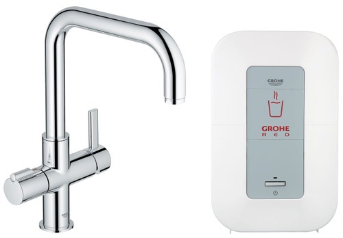 Grohe 30145000 Red Miscelatore Monocomando per Lavello con Sistema di acqua  Bollente Istantanea