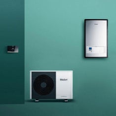 Immagine di Vaillant Kit aroTHERM plus VWL 55/6 A 230V S3 Pompa di calore aria/acqua monoblocco monofase + VWZ MEH 97/6 Modulo Murale 0010038574