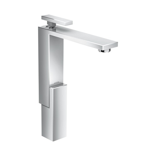 Immagine di Axor EDGE miscelatore monocomando lavabo 280, con set di scarico push-open, finitura cromo 46030000